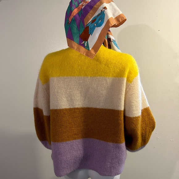 H&M Premium Selection Striped Mohair & Wool Sweater size M - Picture 11 of 14